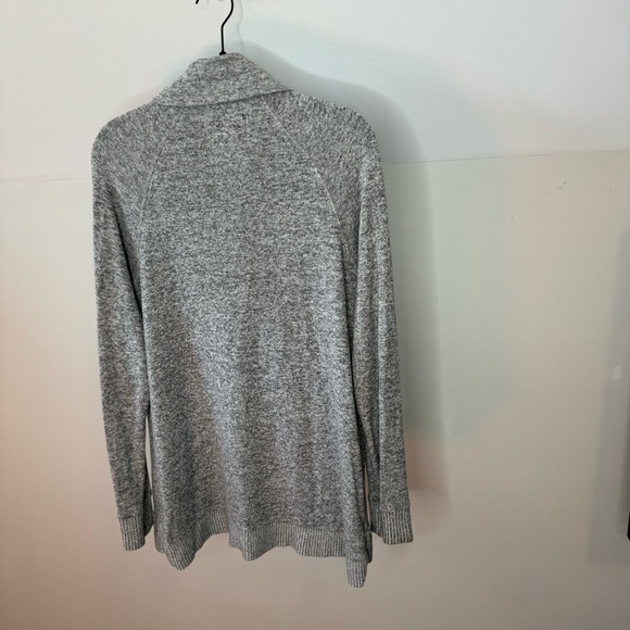Anthropologie Saturday Sunday Gray Button Up Turtle Pullover Sweater Tunic - Picture 7 of 7